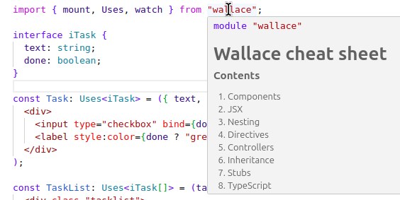 Screenshot of cheat sheet